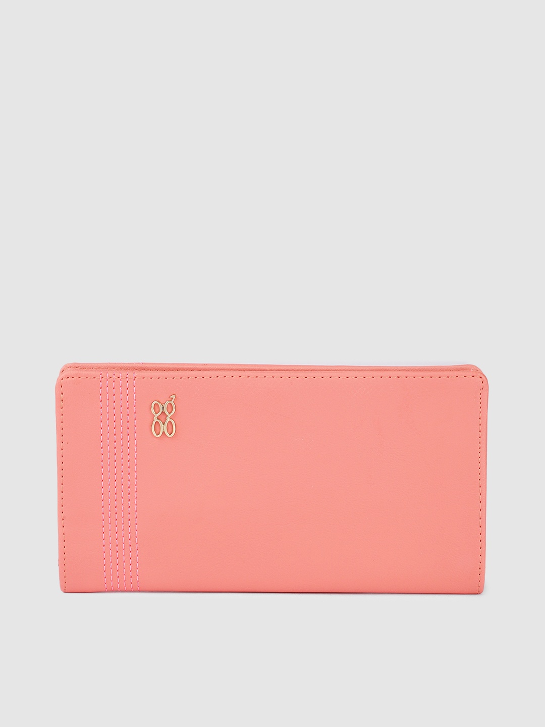 

Baggit Women Peach-Coloured Two Fold Wallet