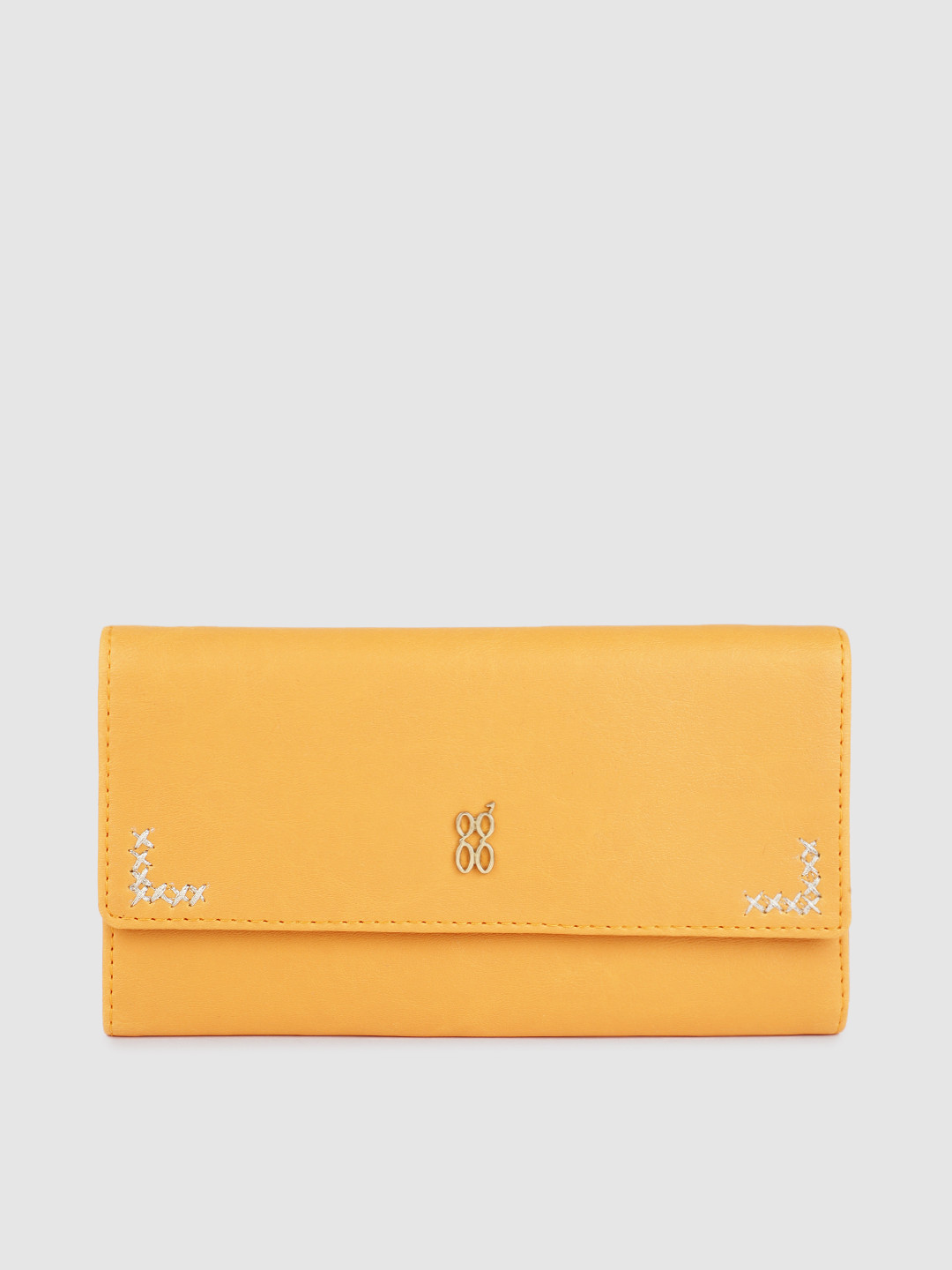 

Baggit Women Yellow Solid Two Fold Wallet