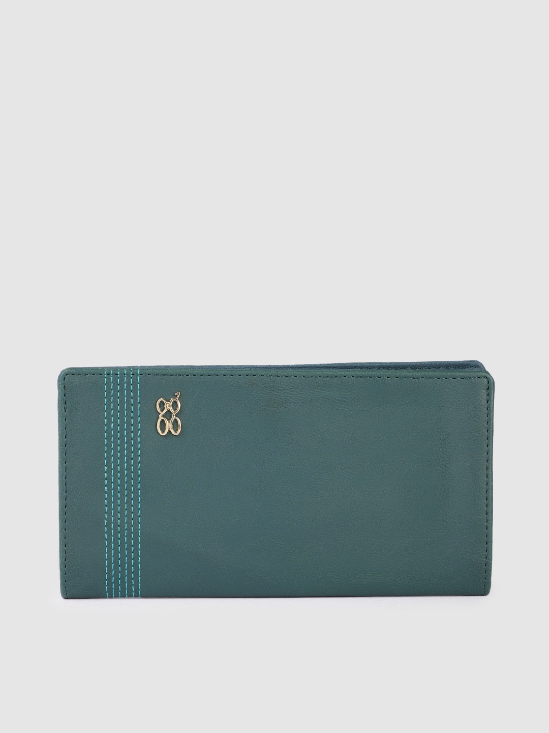 

Baggit Women Teal Green Solid Two Fold Wallet