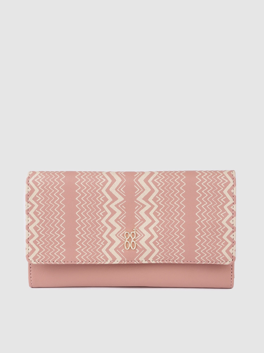 

Baggit Women Pink Printed Three Fold Wallet