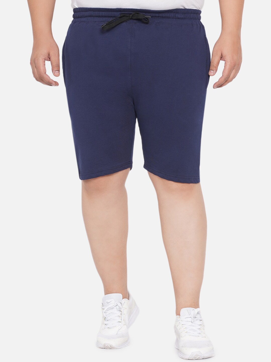 

Santonio Men Navy Blue Solid Shorts