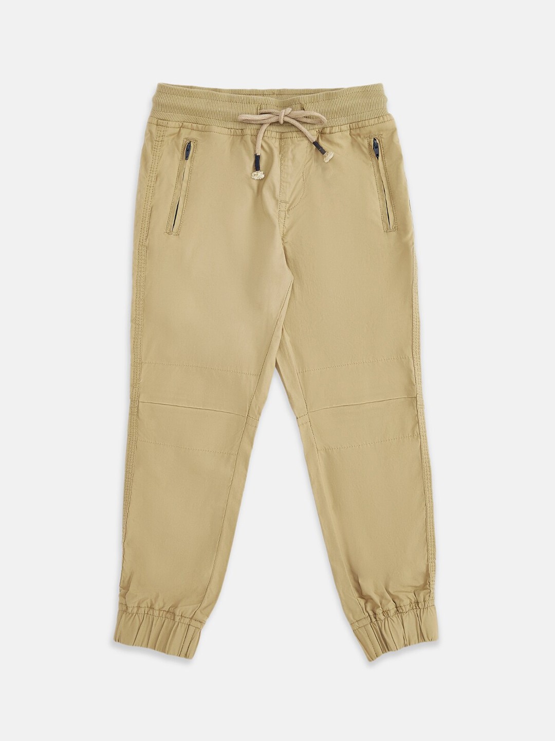 

Pantaloons Junior Kids Boys Beige Solid Regular Fit Track Pants