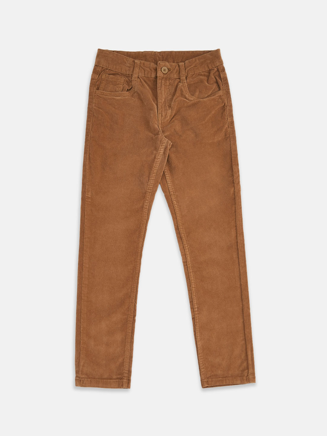 

Pantaloons Junior Boys Brown Corduroy Cotton Trousers