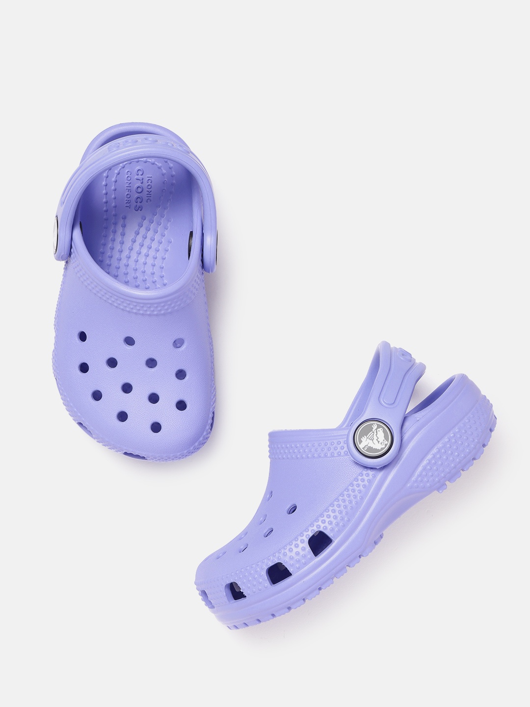 

Crocs Kids Lavender Solid Classic Clogs