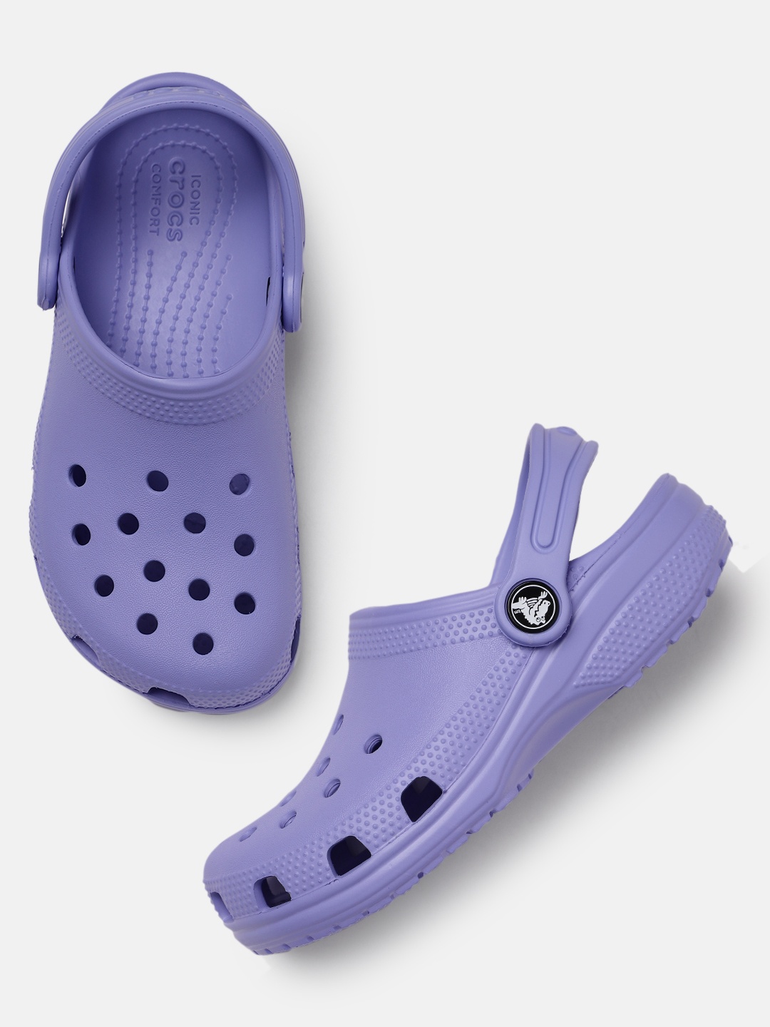 

Crocs Unisex Kids Lavender Solid Classic Clogs