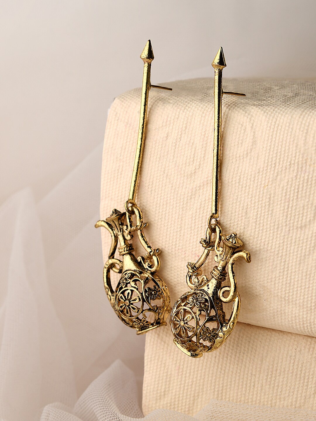 

ToniQ Women Gold-Toned Drop Earrings
