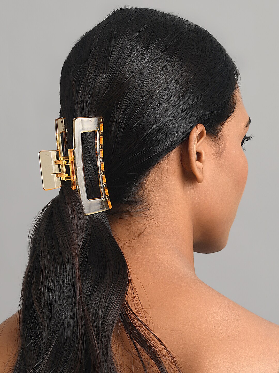 

ToniQ Women Brown Set of 2 Claw Clip