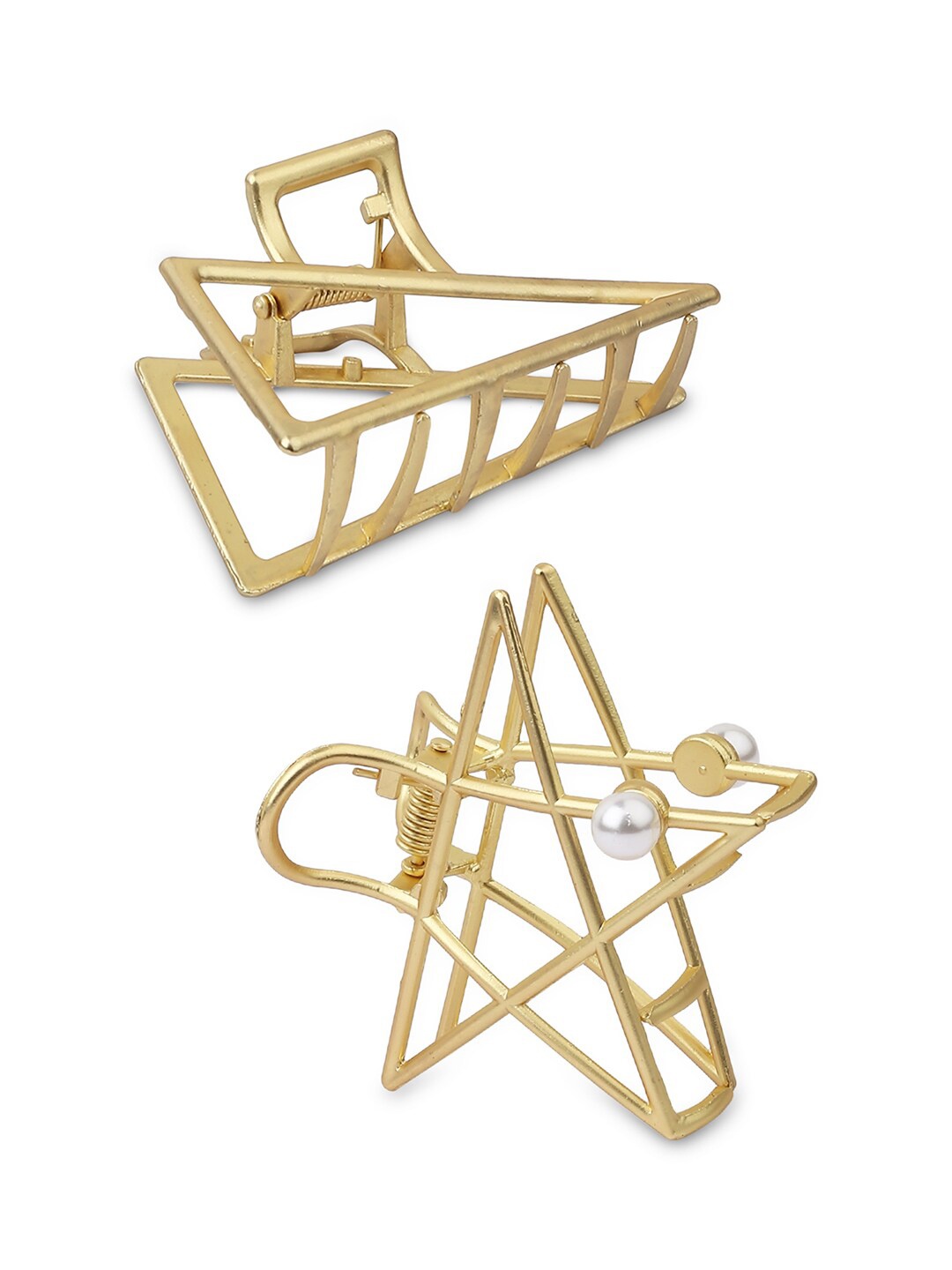 

ToniQ Women Set of 2 Gold-Toned Claw Clip