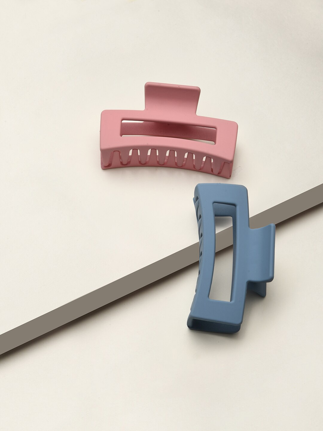 

ToniQ Women Set of 2 Pink & Blue Claw Clip