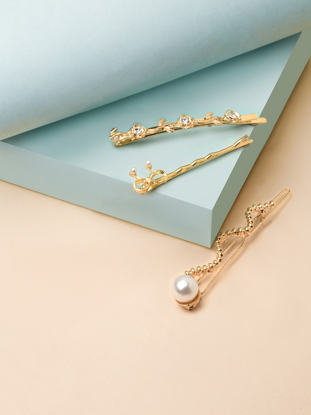 

ToniQ Women Gold-Toned Set of 3 Bobby Pins