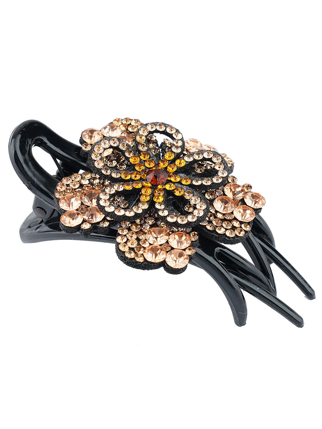 

MIZORRI Women Gold-Toned & Black Claw Clip