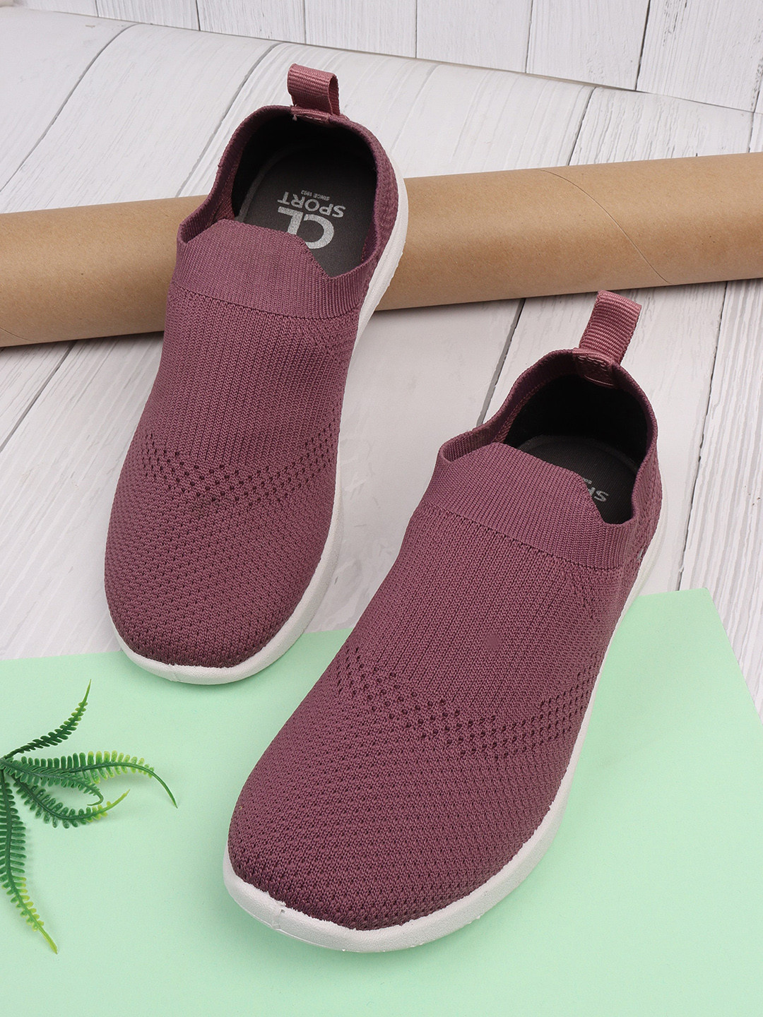 

Carlton London sports Women Purple Slip-On Sneakers