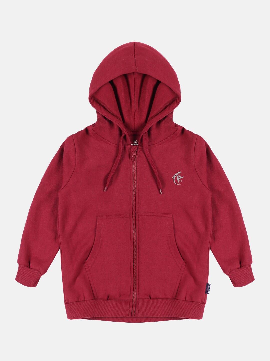 

KiddoPanti Kids Maroon Hooded Sweatshirt