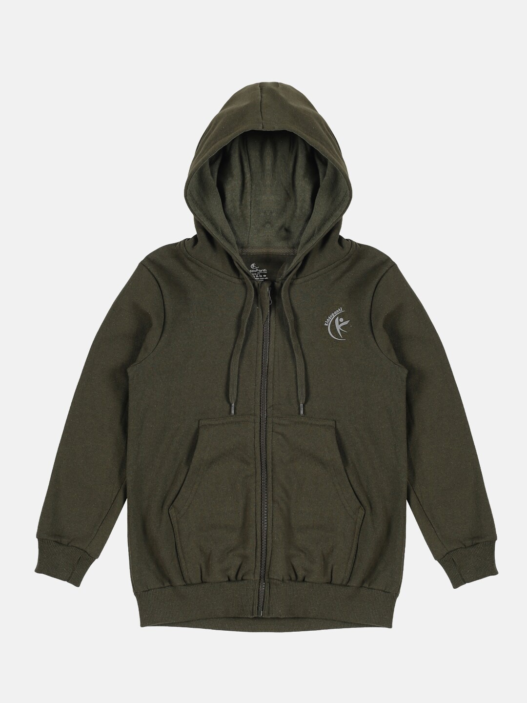 

KiddoPanti Kids Green Hooded Sweatshirt
