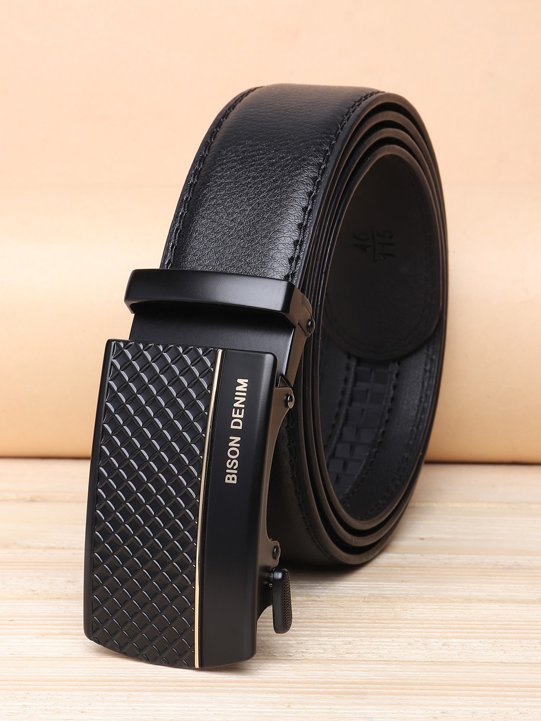 

URBAN ALFAMI Men Black PU Belt