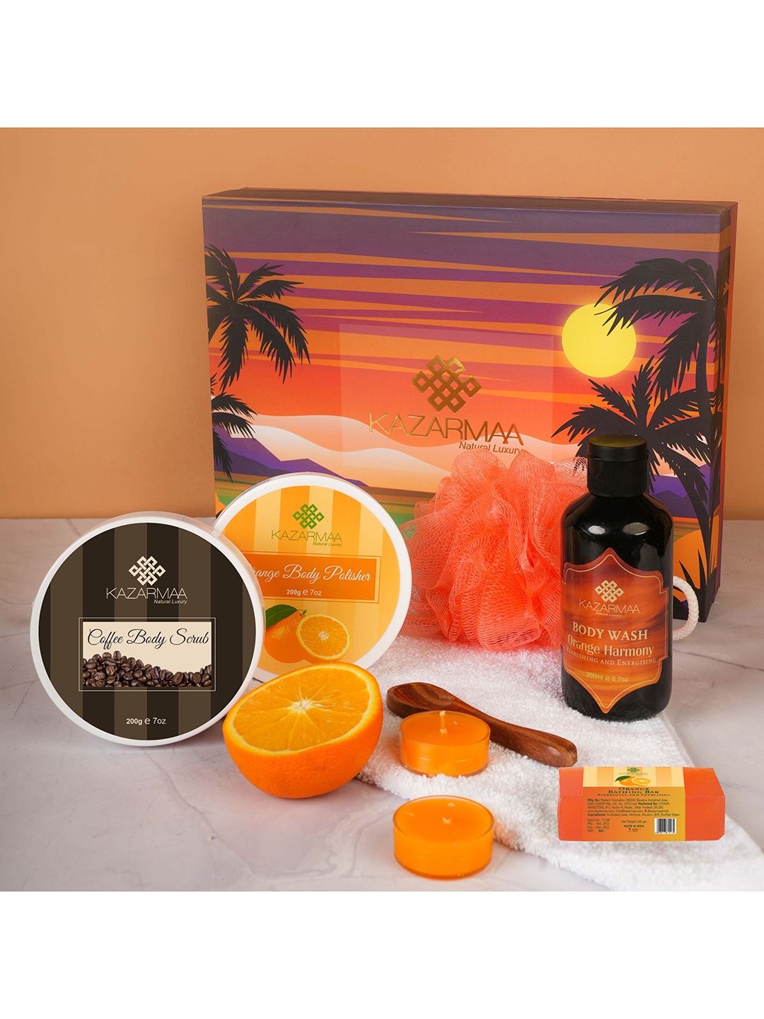 

KAZARMAA Pack Of 7 Brown Skincare Gift Set