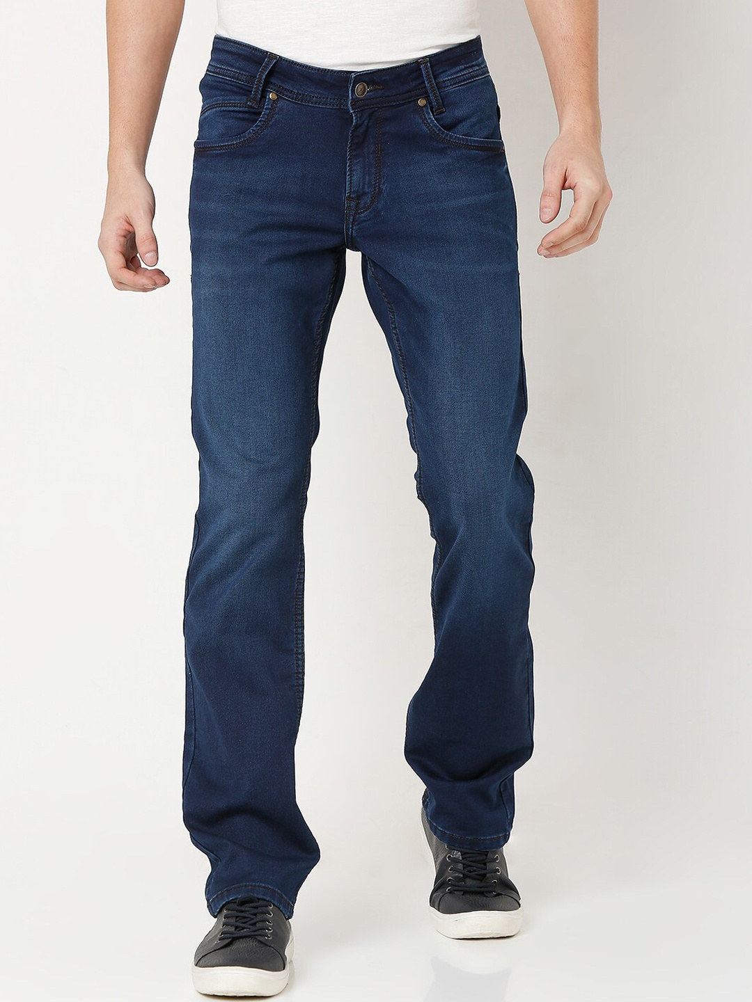 

Mufti Men Blue Bootcut Light Fade Jeans