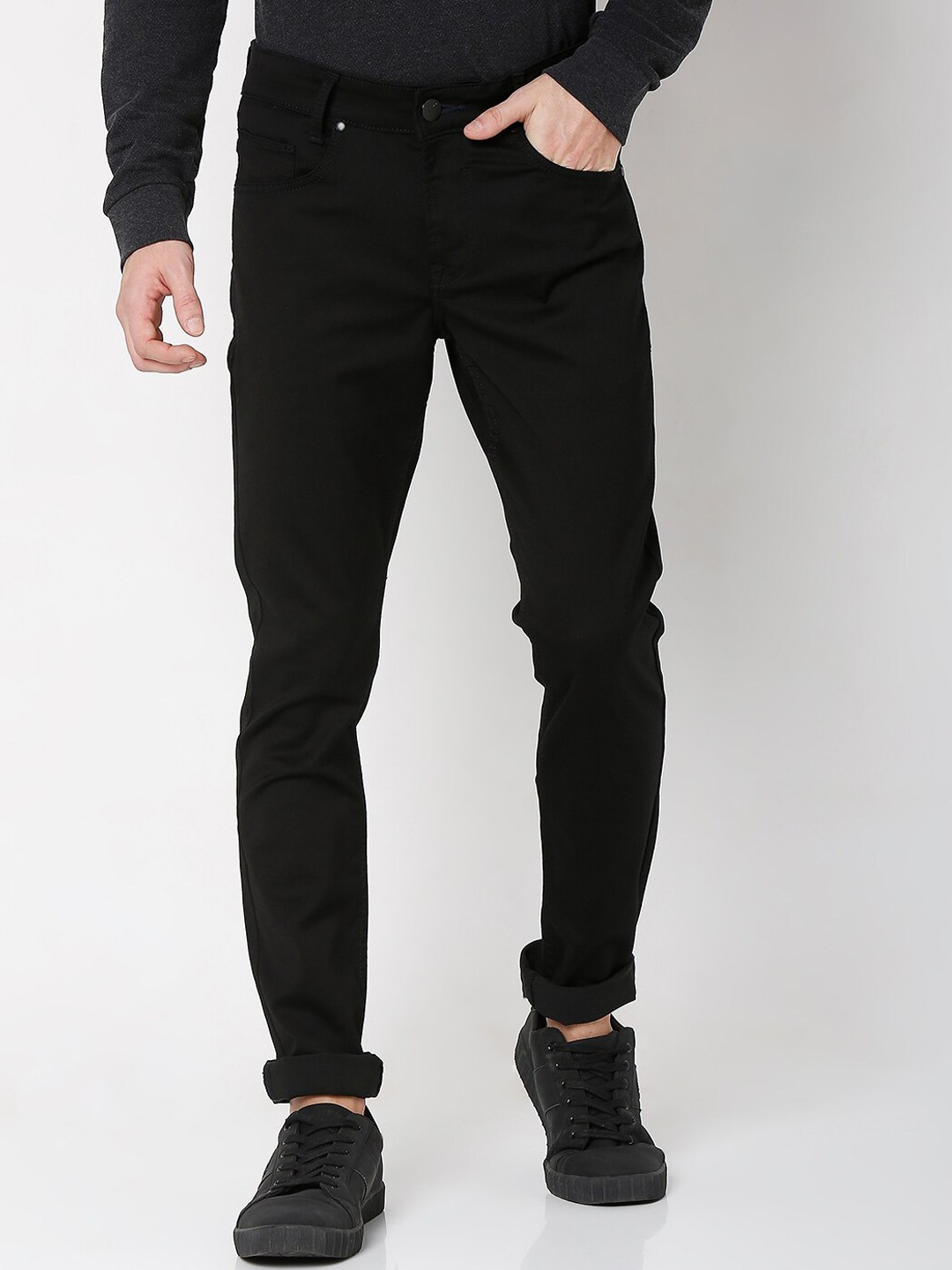 

Mufti Men Black Skinny Fit Jeans