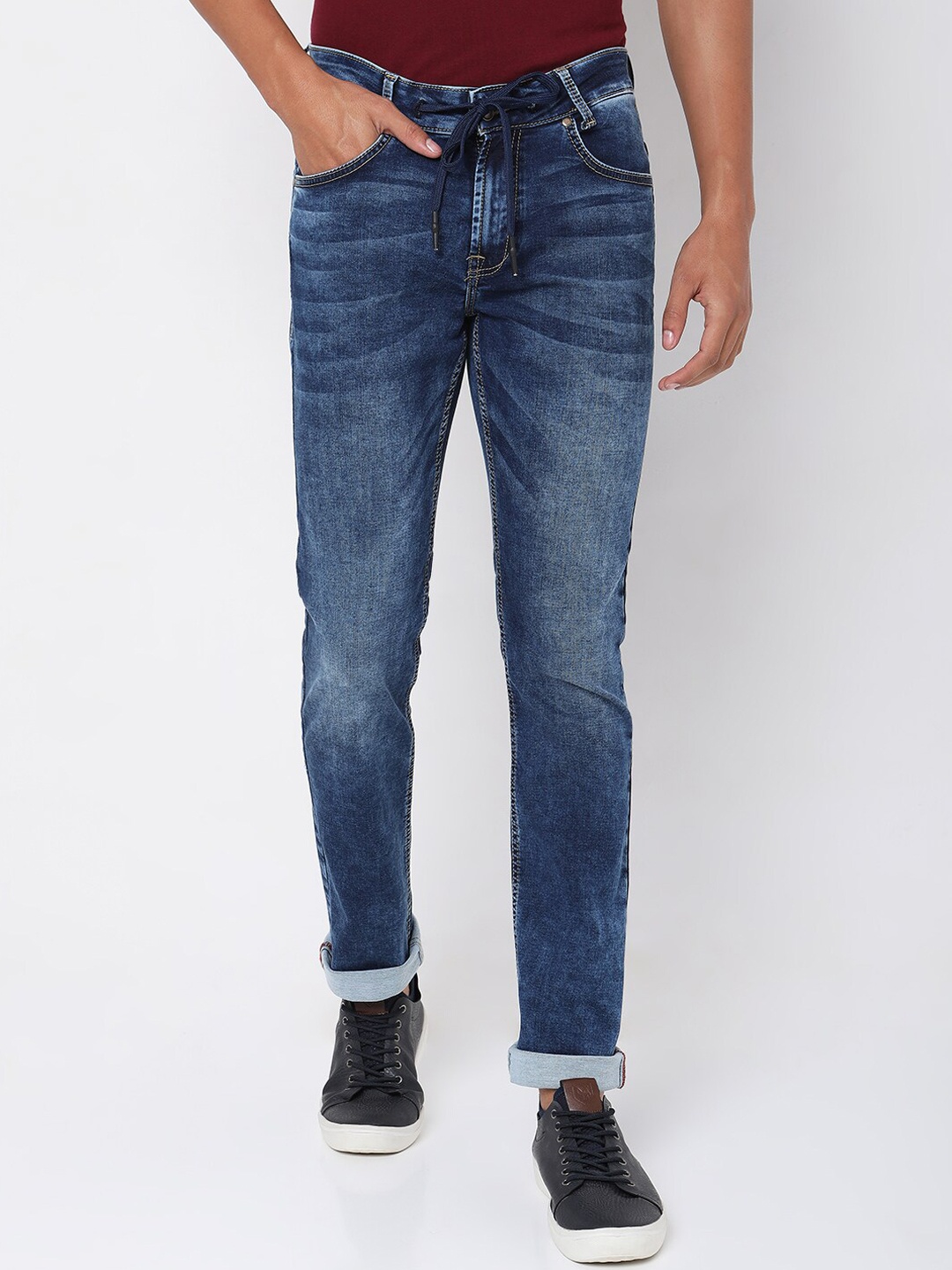 

Mufti Men Blue Slim Fit Heavy Fade Jeans