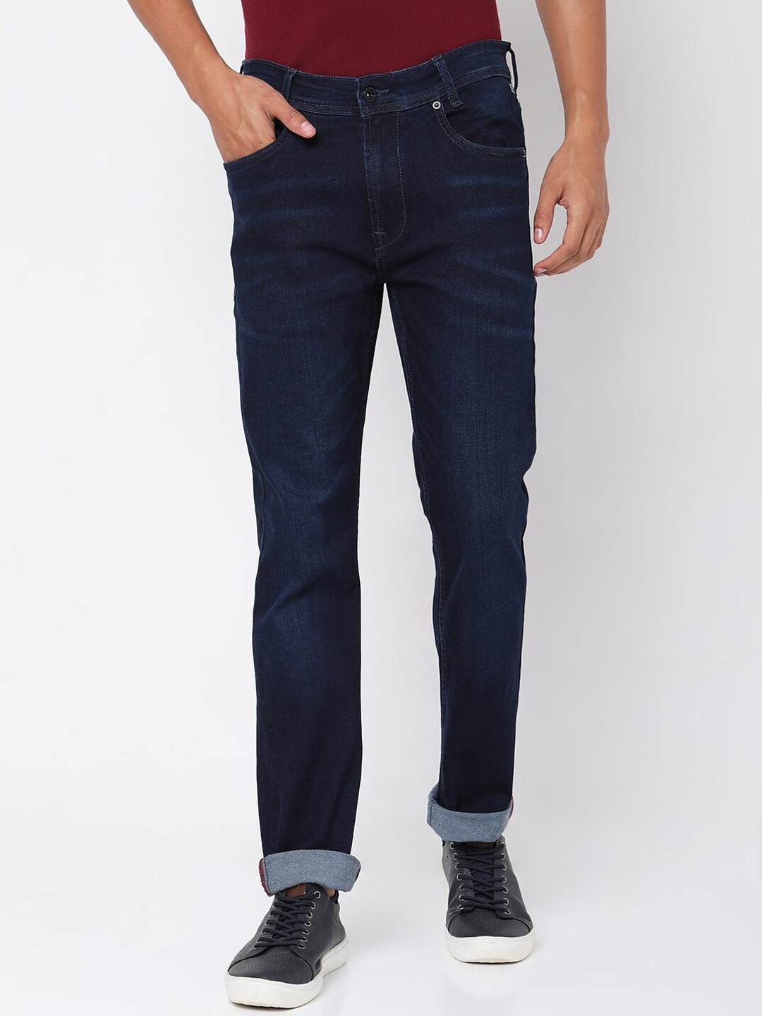 

Mufti Men Blue Straight Fit Jeans