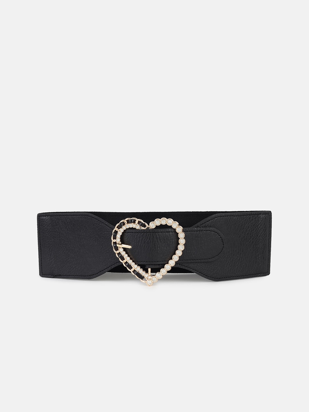 

Kazo Women Black Embellished PU Belt