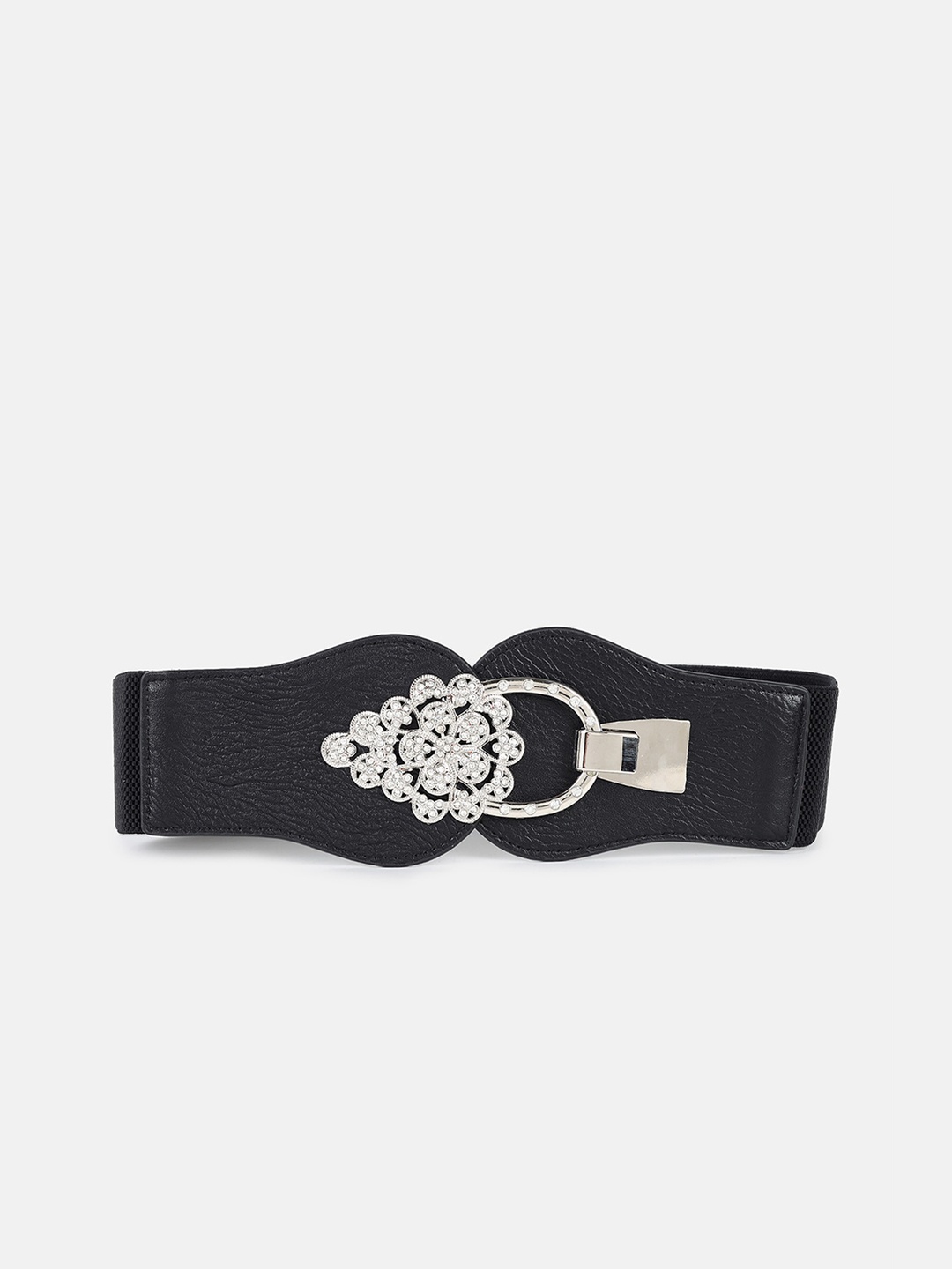 

Kazo Women Black Textured PU Belt