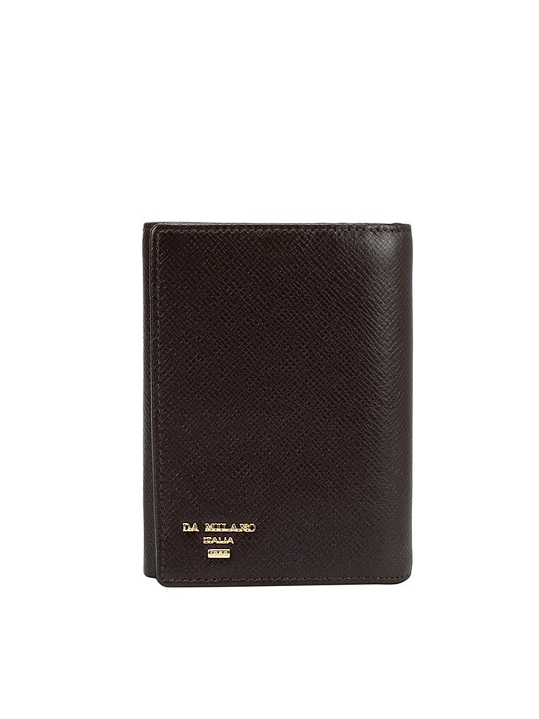 

Da Milano Women Brown Abstract Textured Leather Two Fold Wallet