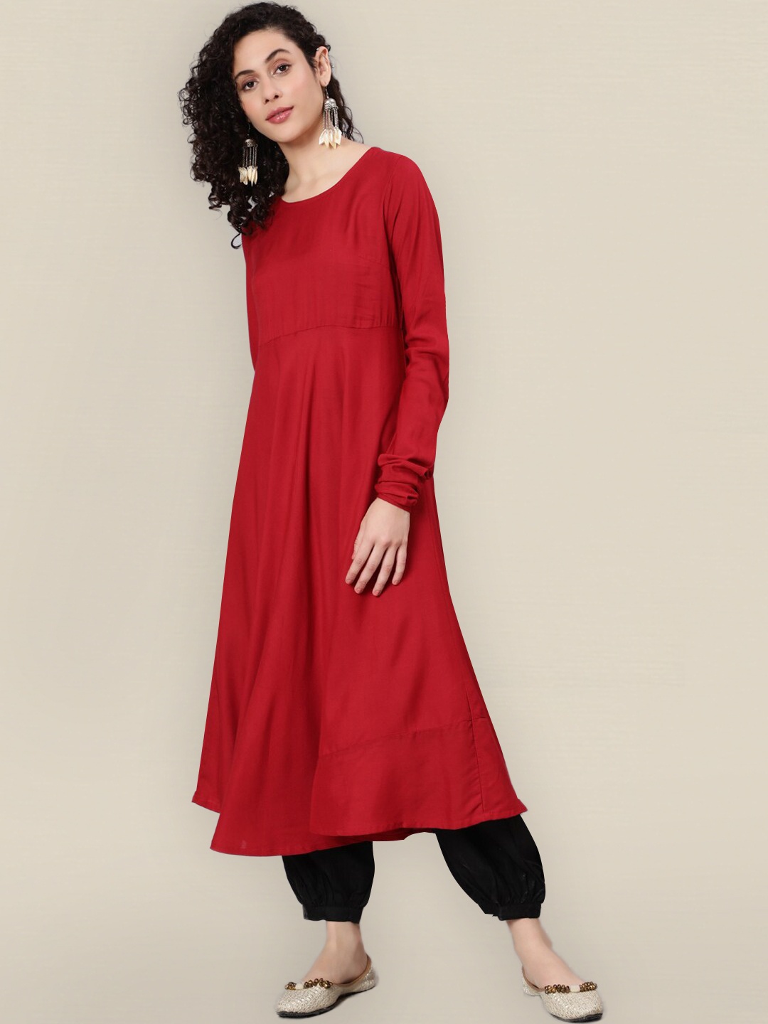 

Sangria Women Maroon Anarkali Kurta