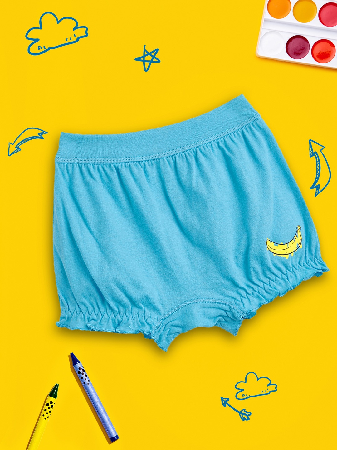 

XY Life Girls Blue Super Combed Cotton Bloomers