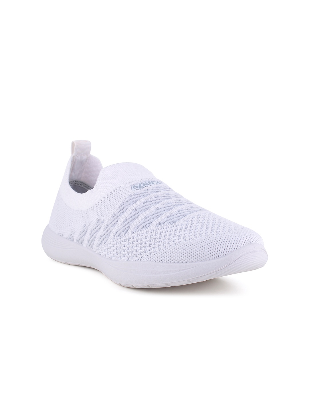 

Sparx Women White Woven Design Slip-On Sneakers Casual Shoes