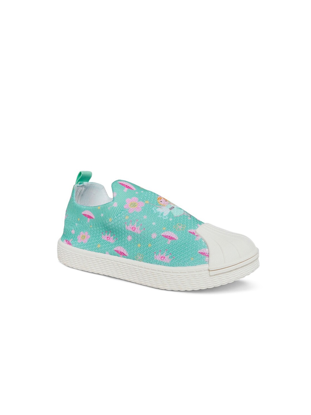 

Pantaloons Junior Girls Blue Printed Slip-On Sneakers