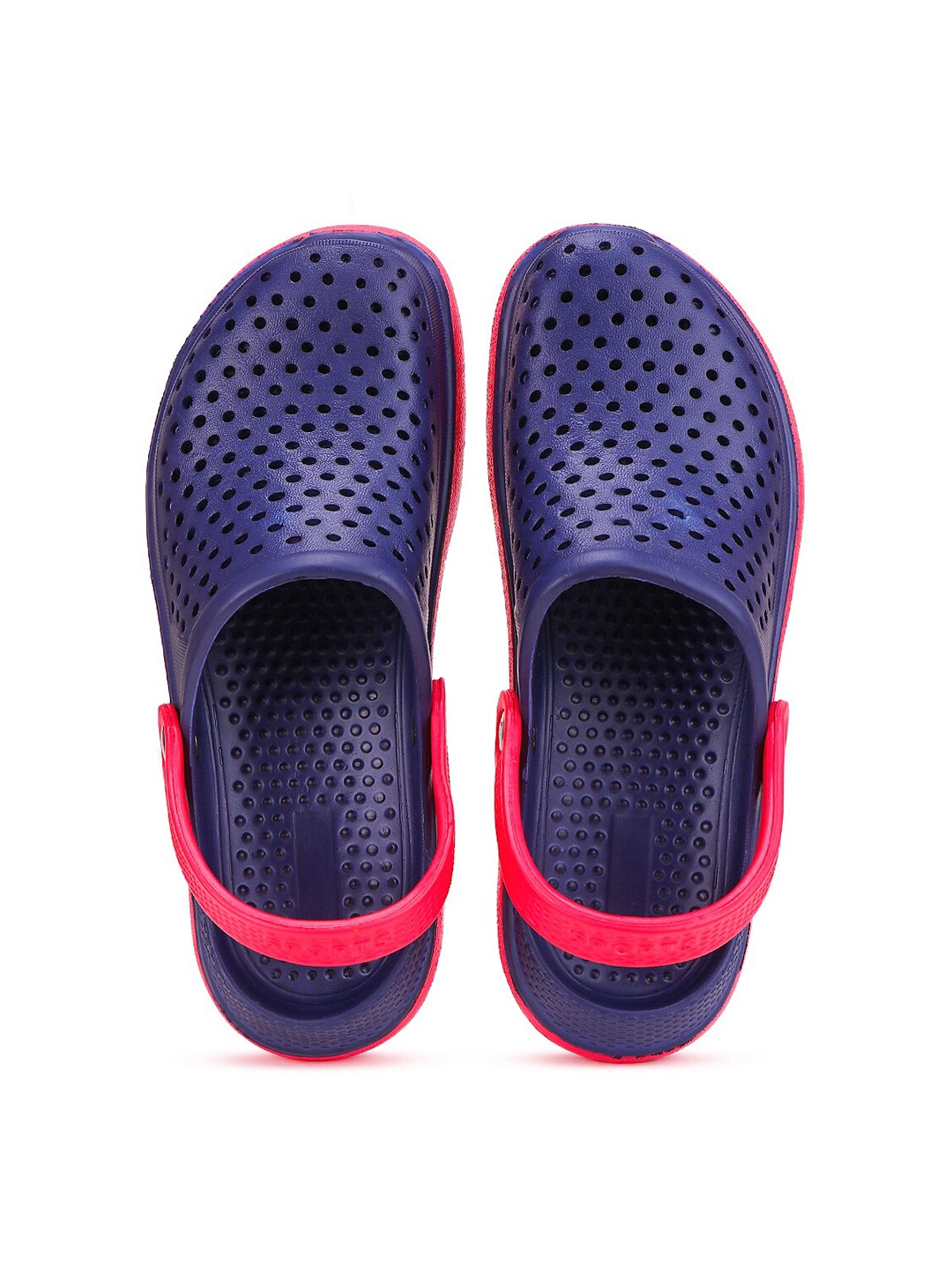 

BERSACHE Men Blue & Red daily wear Clogs