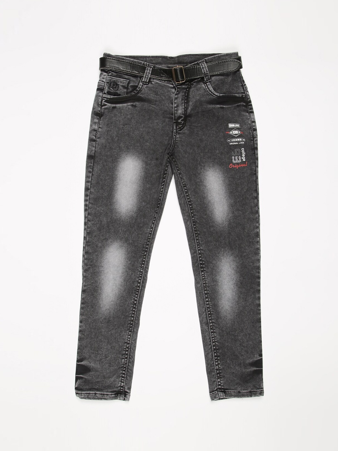 

V2 Value & Variety Boys Black Regular Fit Heavy Fade Jeans