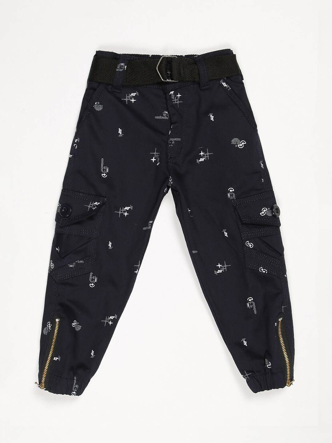 

V2 Value & Variety Boys Blue Printed Trousers