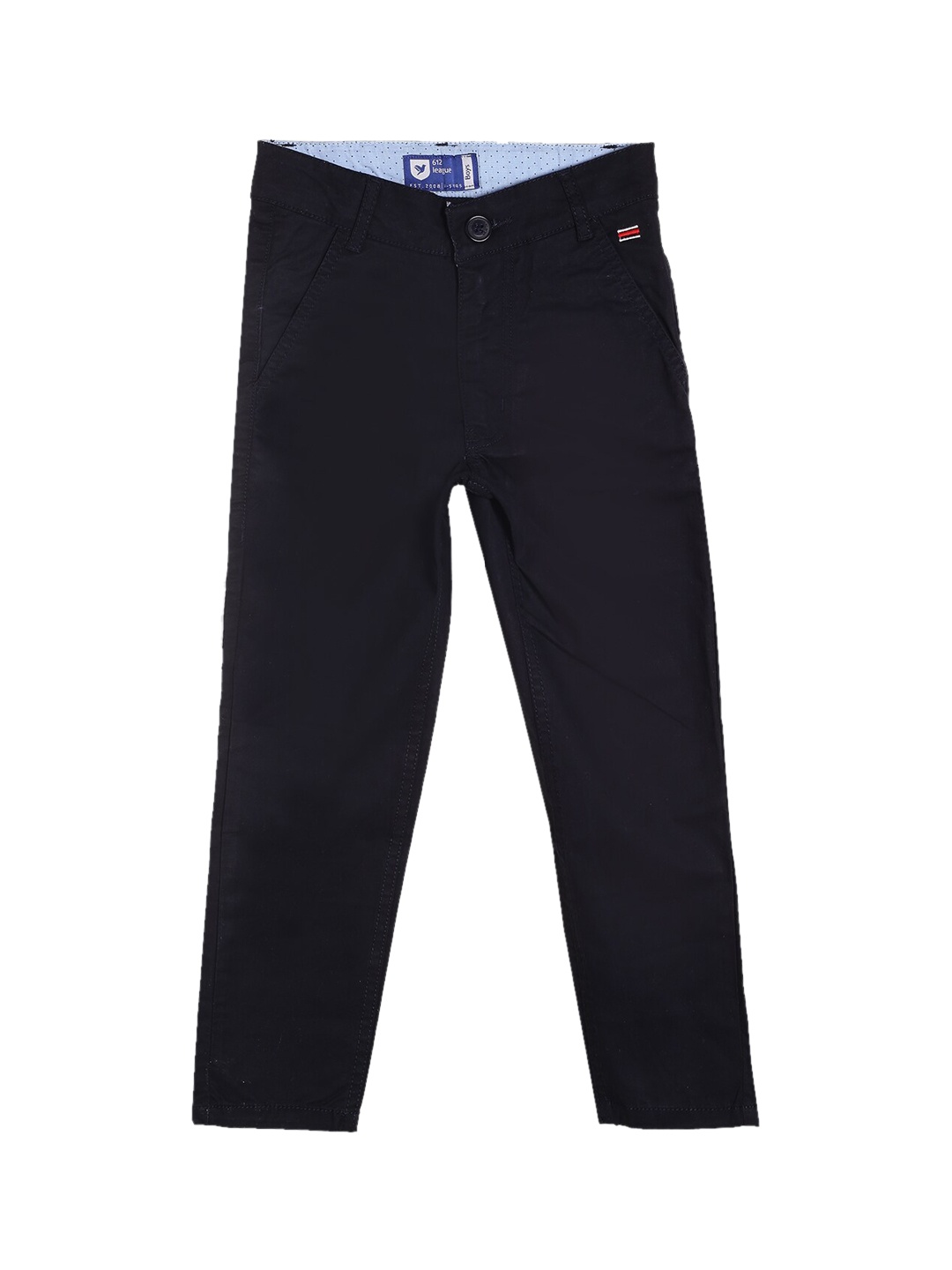 

612League Boys Blue Classic Slim Fit Chinos Trouser