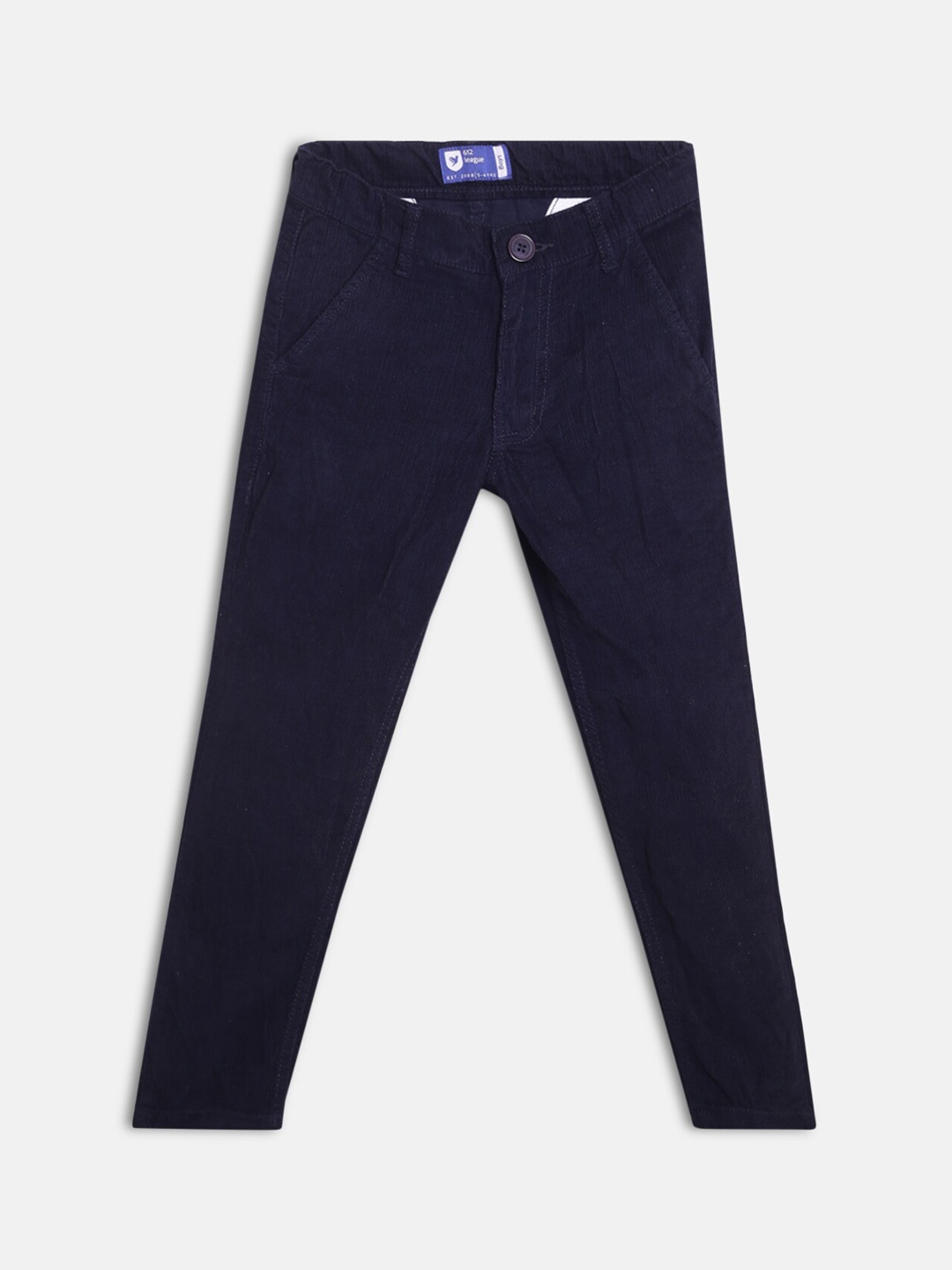 

612League Boys Blue Classic Slim Fit Trousers