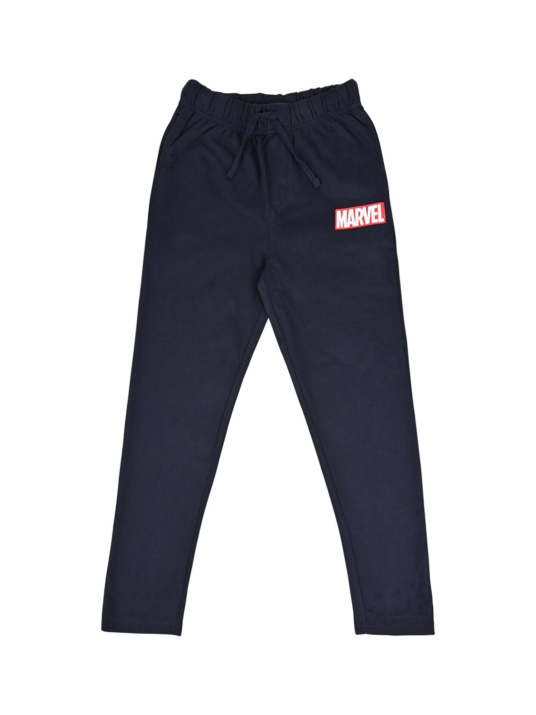 

Marvel Unisex Navy Blue Marvel Logo Printed Pure Cotton Antimicrobial Track Pants