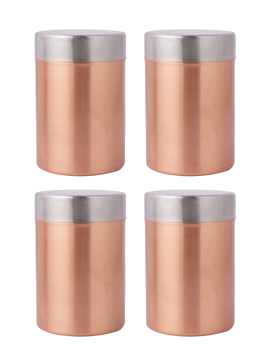 

Abode Set Of 2 Sober Copper Stainless Steel Dishwasher safe Storage Container 450ml each
