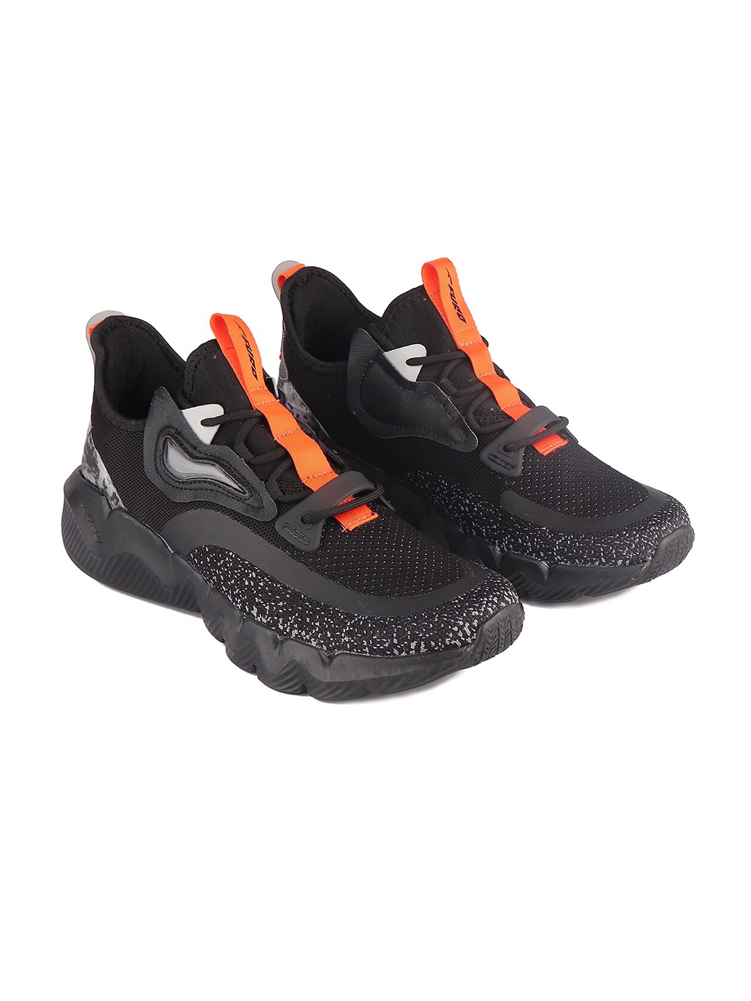 

FURO by Red Chief Men Black Mesh Running Shoes