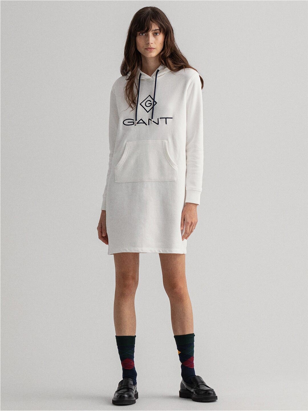 

GANT White Printed T-shirt Dress