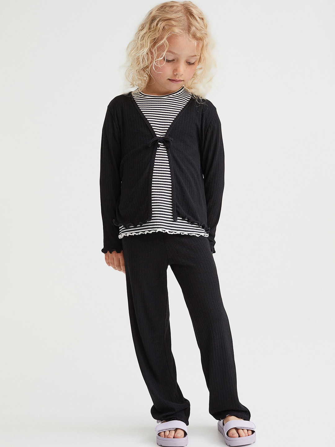 

H&M Girls Black 2-Piece Jersey Set