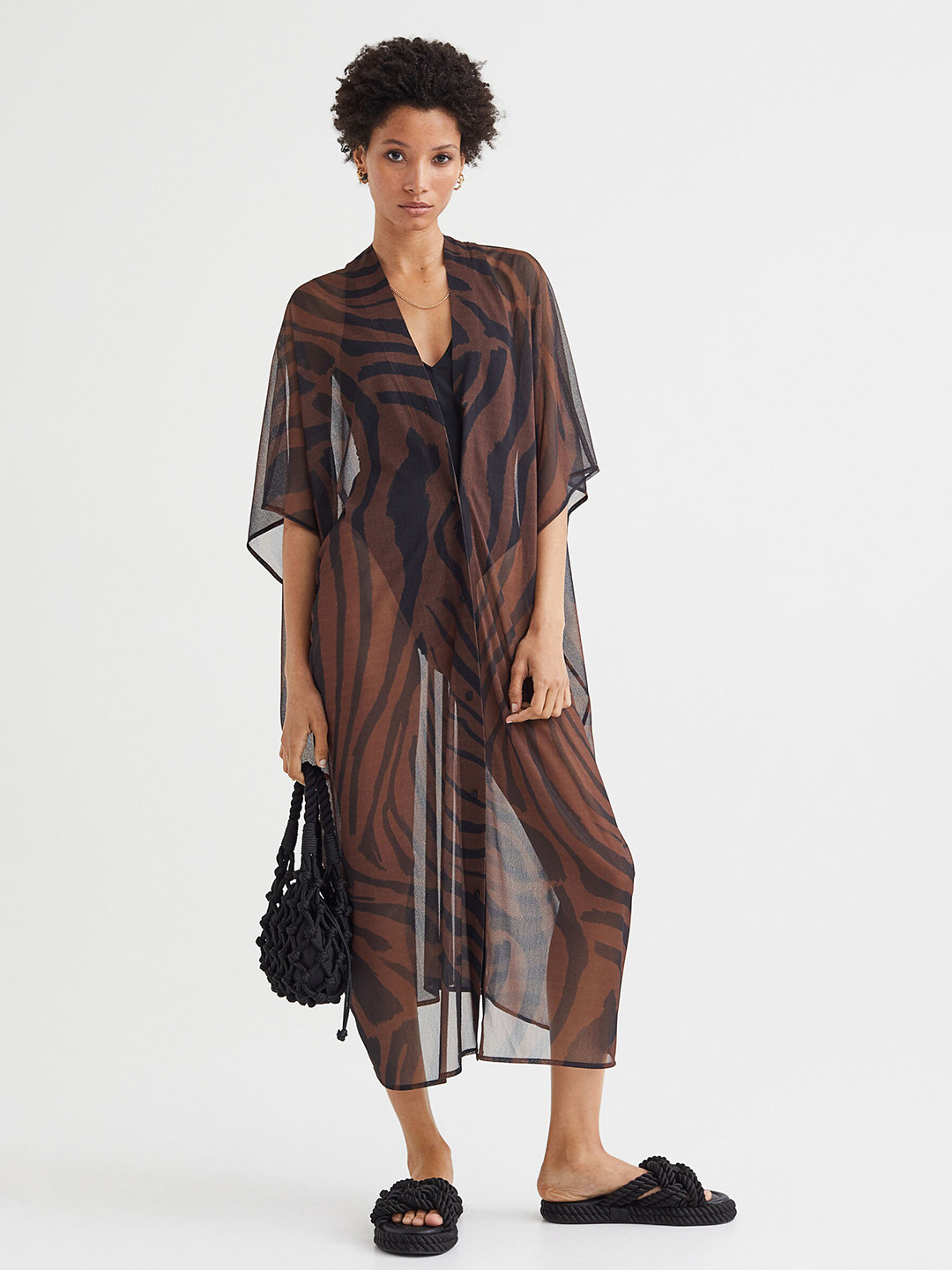 

H&M Women Brown Oversized Dress