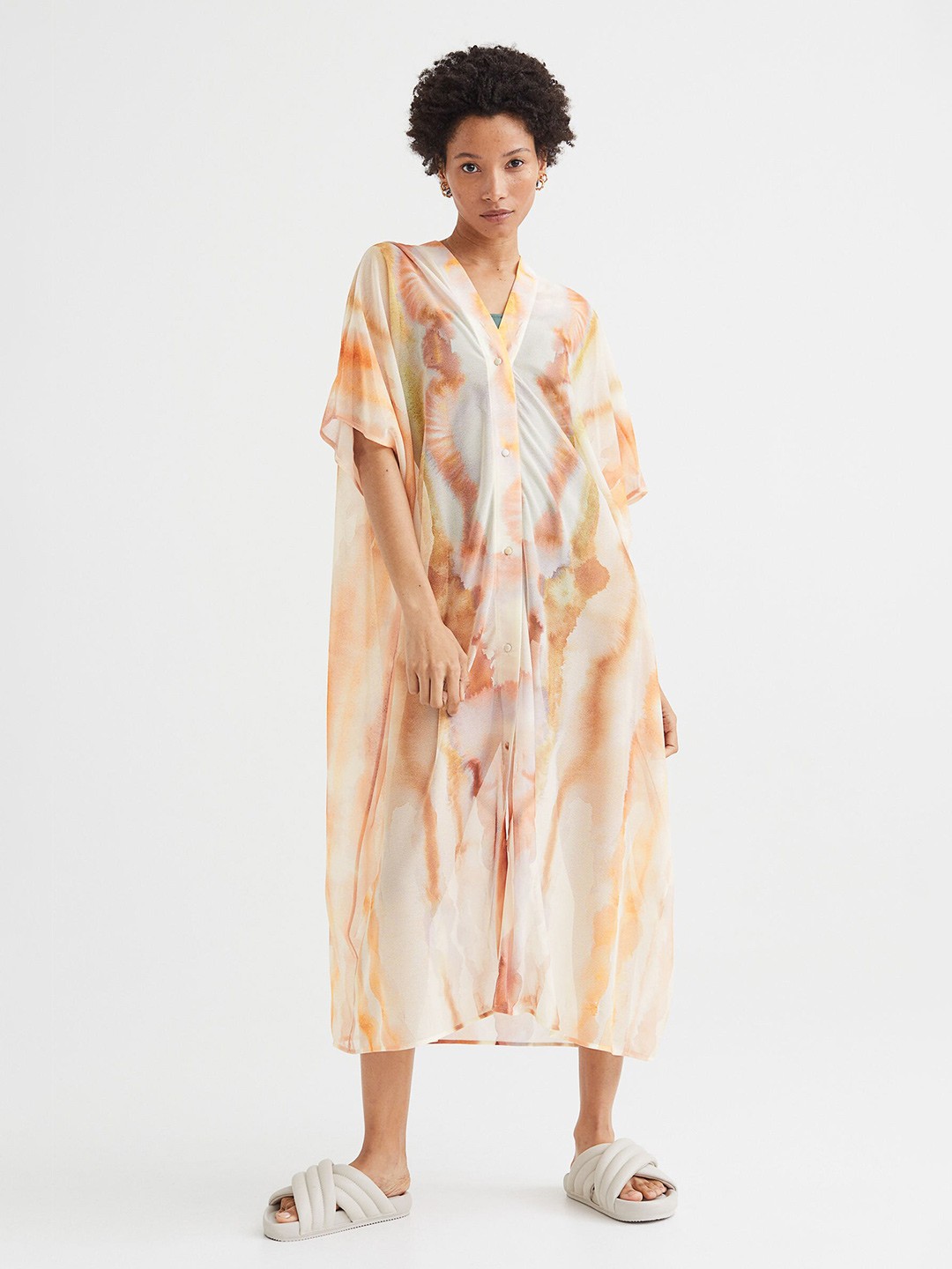 

H&M Women Off-White Oversized Dress