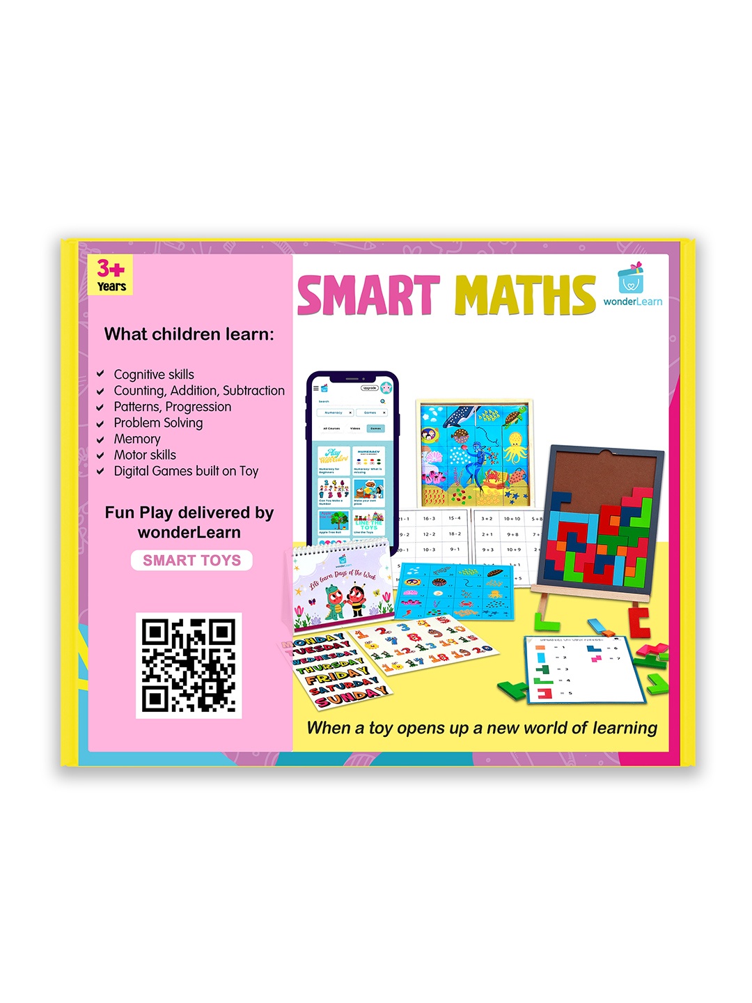 

wonderLearn Kids White Einstein Series- Math Activities Learning and Development Toys