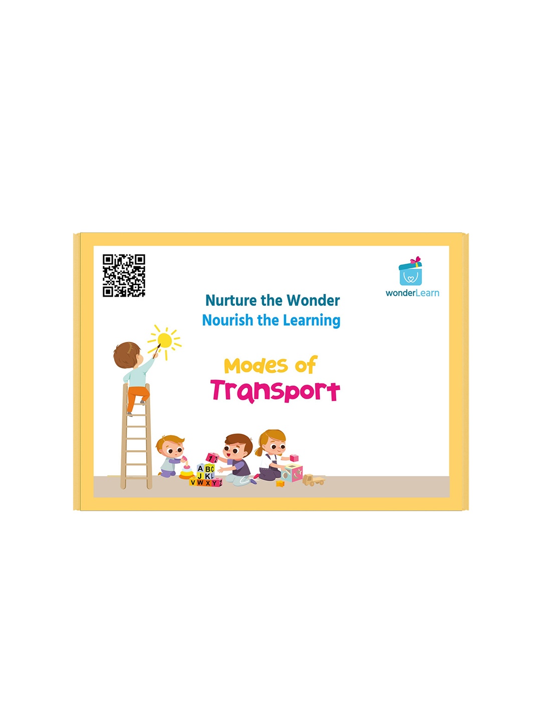 

wonderLearn Kids Yellow & White Modes of Transport Learning and Development Toys