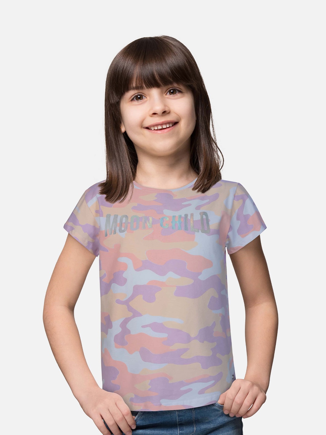 

Gini and Jony Pink Abstract Printed Top