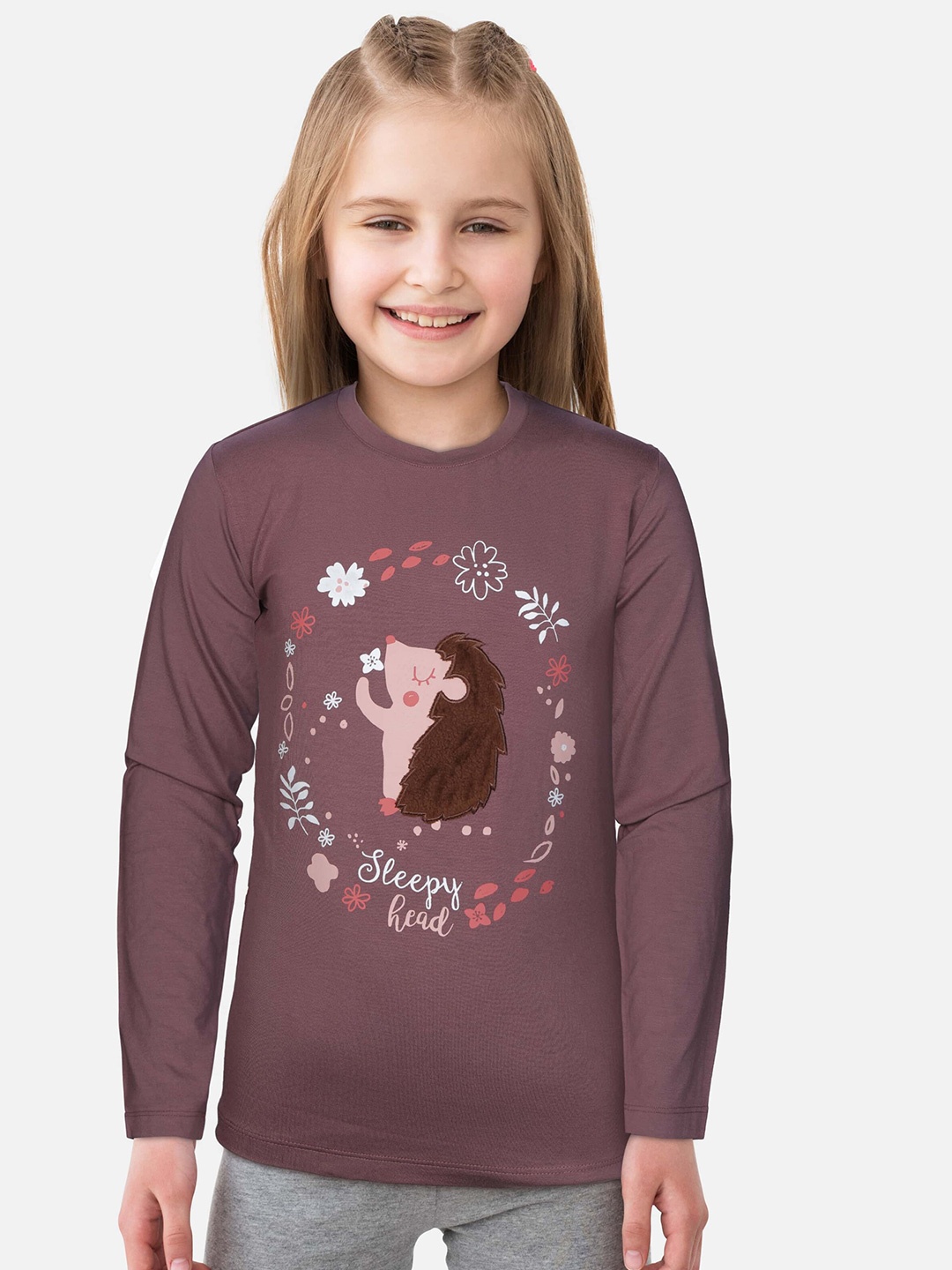 

Gini and Jony Girls Mauve Floral Print Top