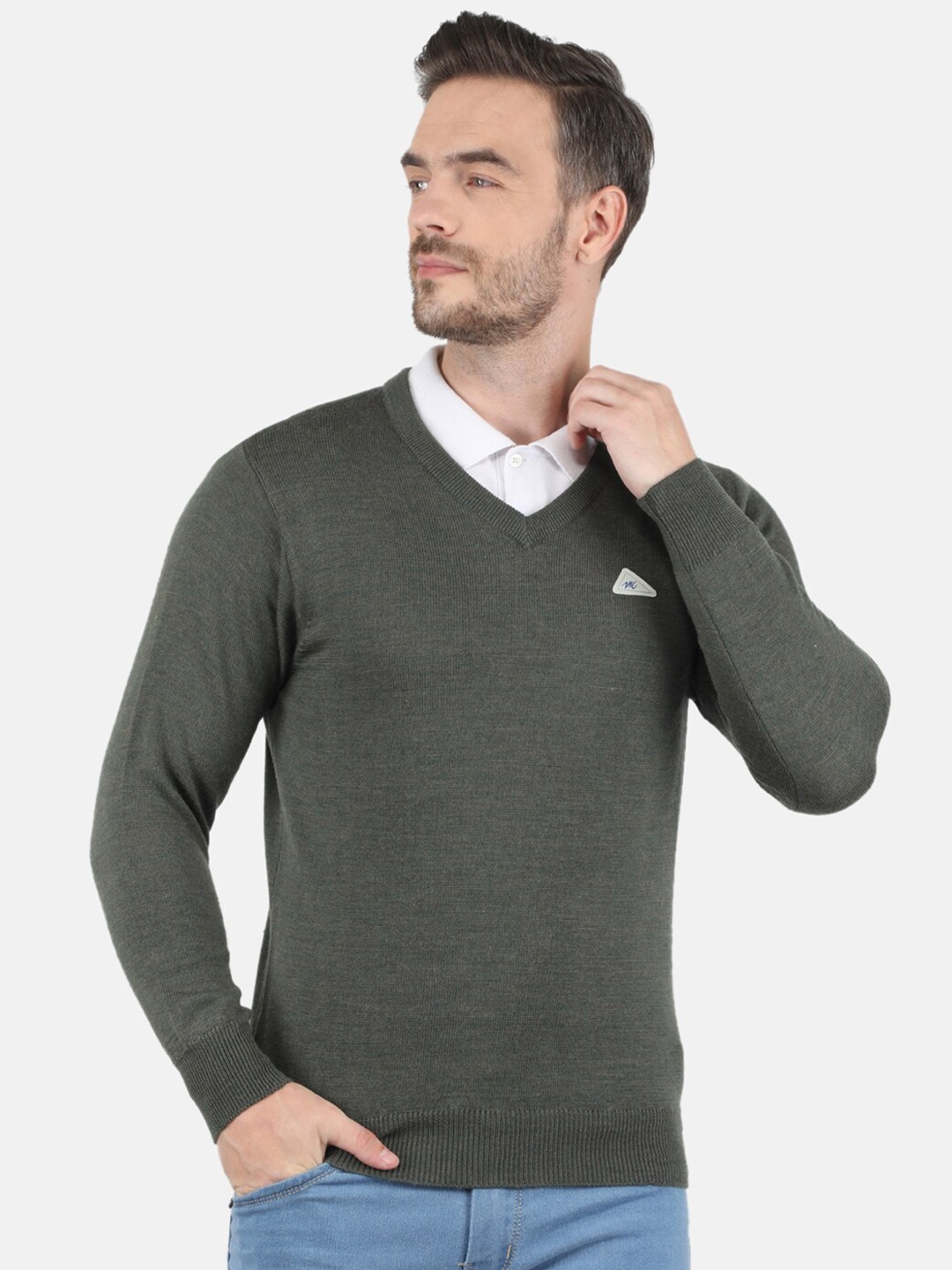 

Monte Carlo Men Olive Green Pullover