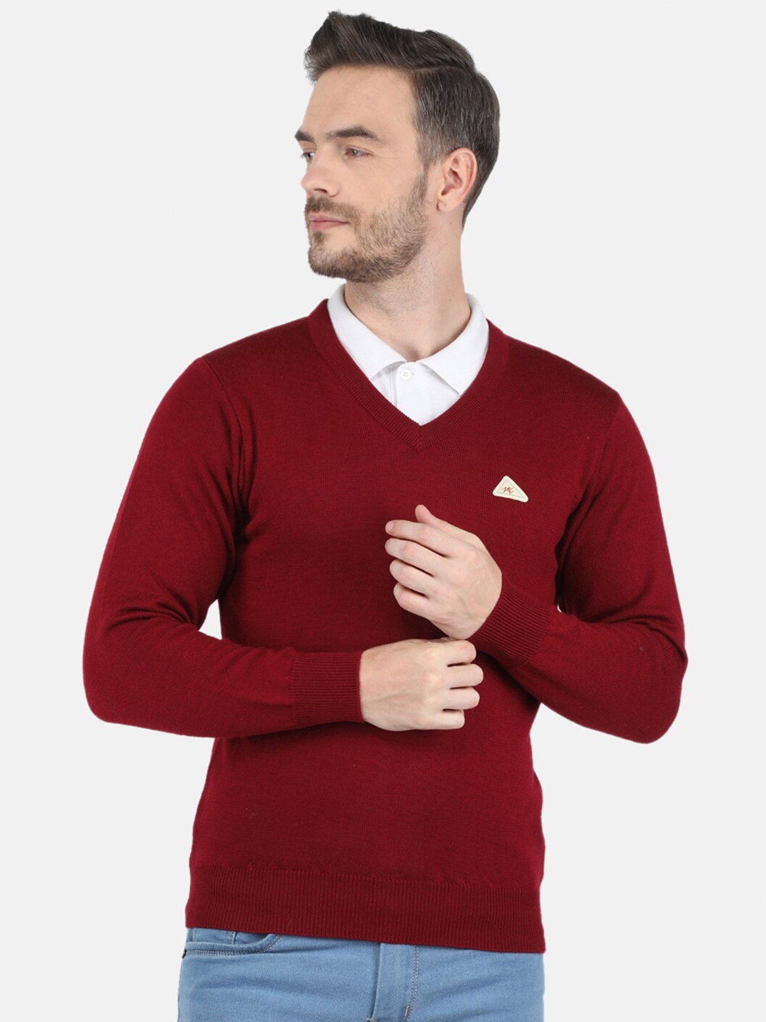

Monte Carlo Men Maroon Pullover Sweater
