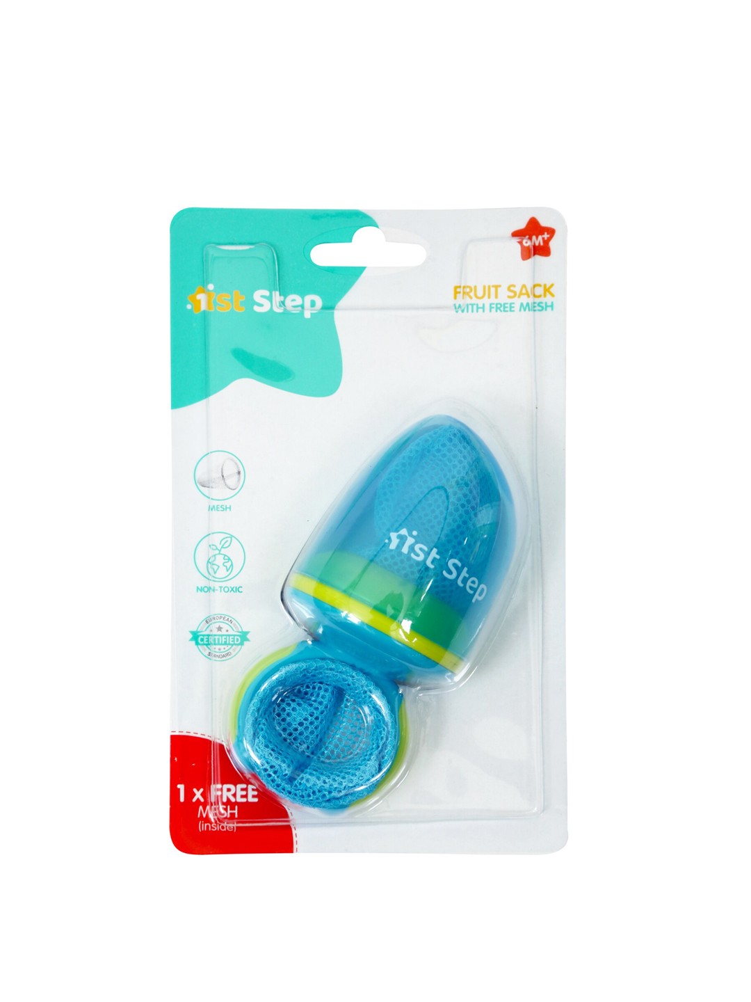 

1st Step Infants Blue & Green Colourblocked Food Nibblers